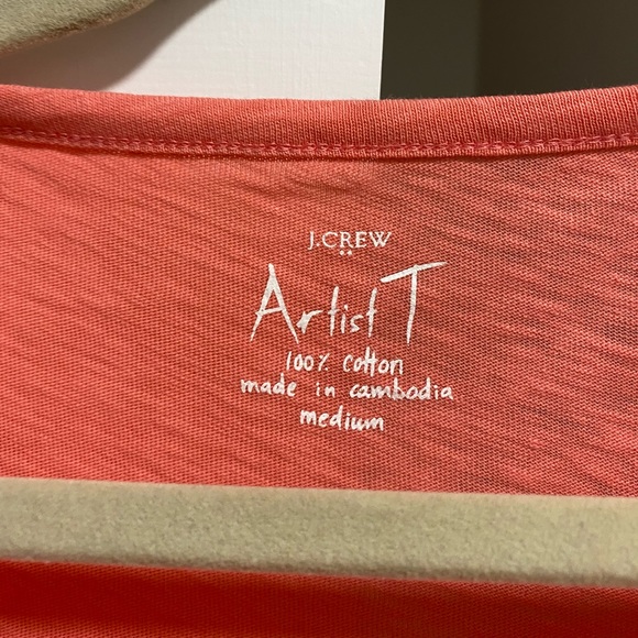 J. Crew Boatneck Long Sleeve Top Pink - Picture 6 of 7